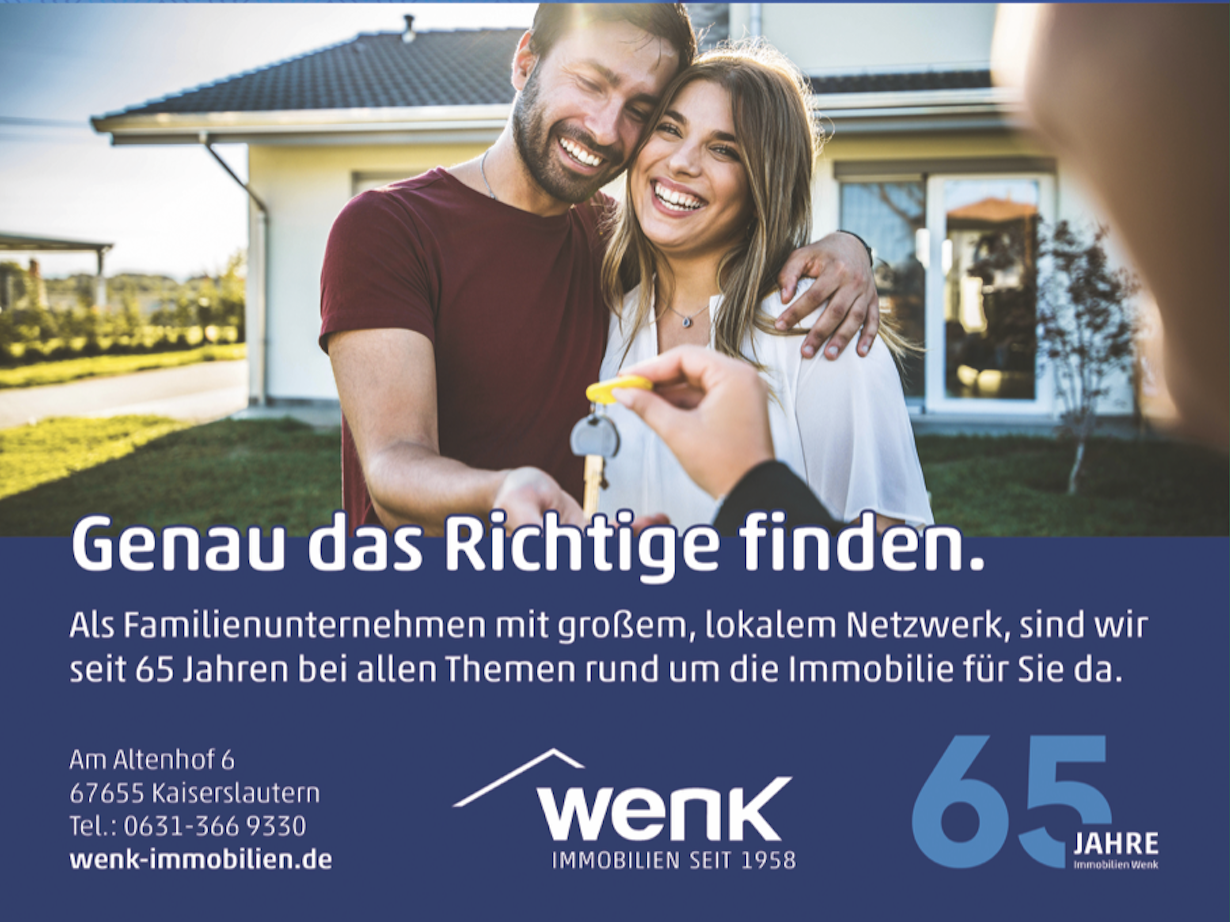 Anzeige WENK Immobilien